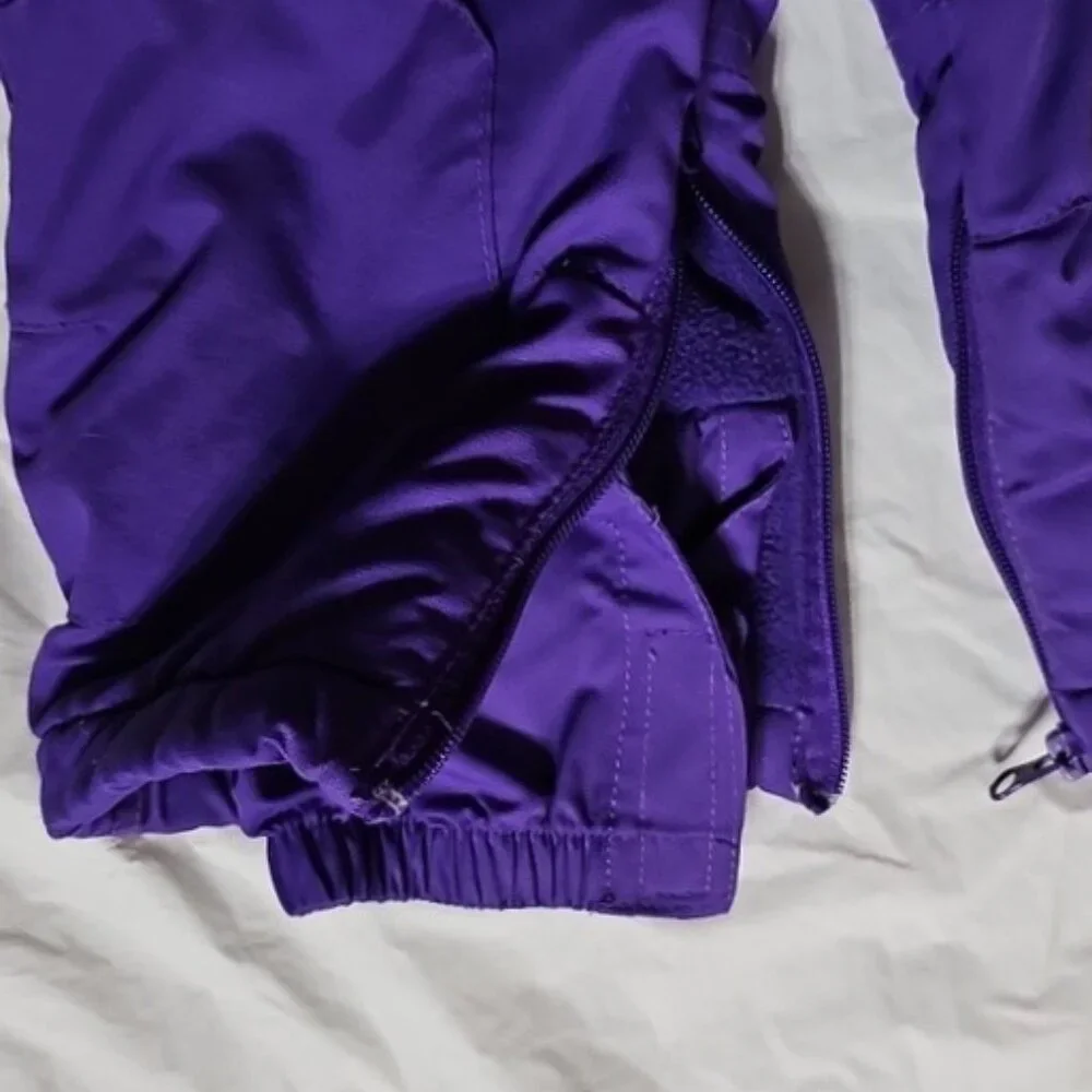 The Children's Place Baby 12 Months Purple Thermolite Bib Snowsuit Used